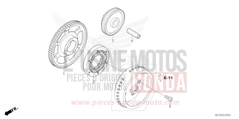 EMBRAYAGE DE DEMARRAGE de Hornet 500 PEARL HIMALAYAS WHITE (NHA87) 2024